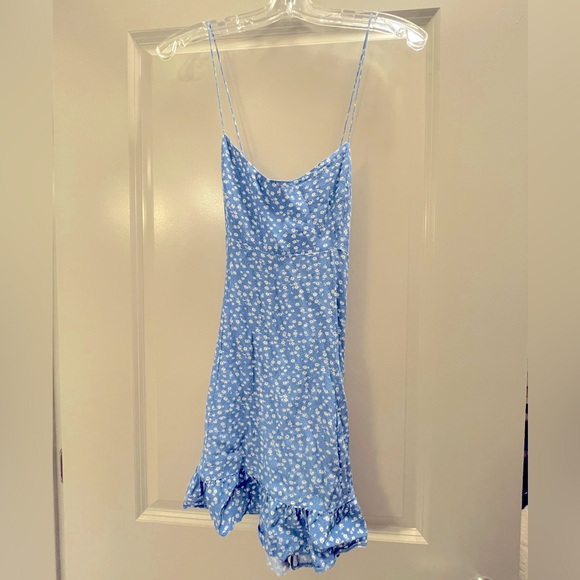 OAK + FORT mini ruffle floral dress - Picture 3 of 3